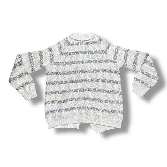O'Neill Gray and Cream Cardigan Sweater Sz L - Picture 7 of 11
